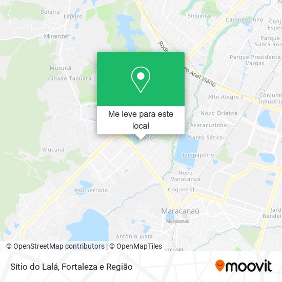 Sítio do Lalá mapa