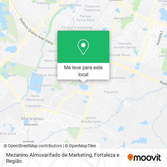 Mezanino Almoxarifado de Marketing mapa