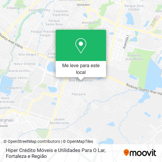 Hiper Crédito Móveis e Utilidades Para O Lar mapa