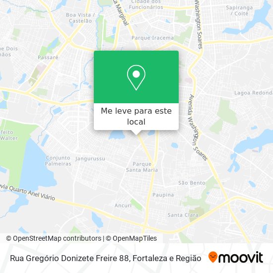 Rua Gregório Donizete Freire 88 mapa