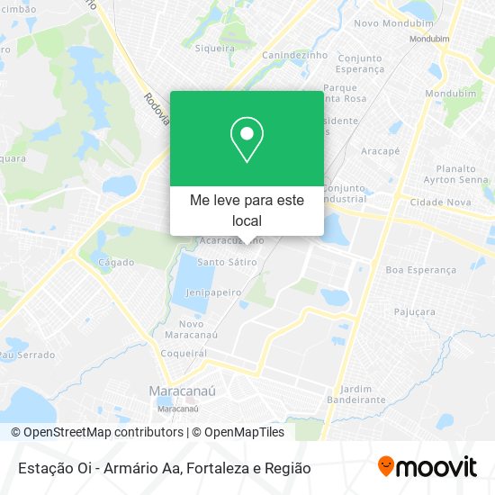 Estação Oi - Armário Aa mapa