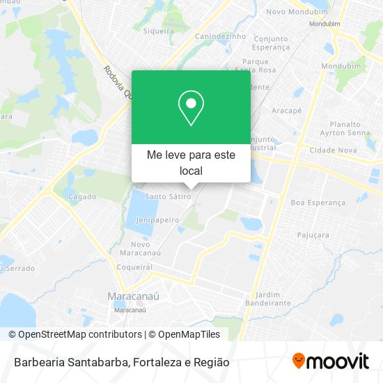 Barbearia Santabarba mapa