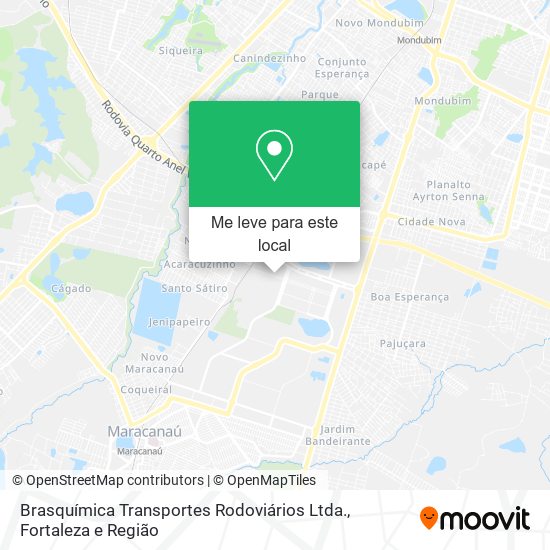Brasquímica Transportes Rodoviários Ltda. mapa
