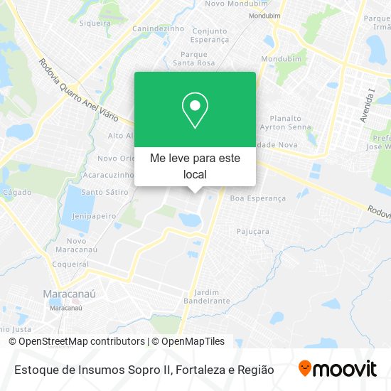 Estoque de Insumos Sopro II mapa