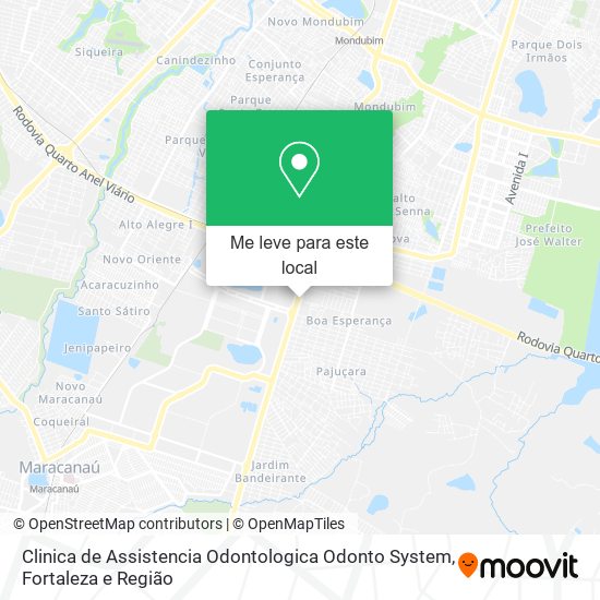 Clinica de Assistencia Odontologica Odonto System mapa