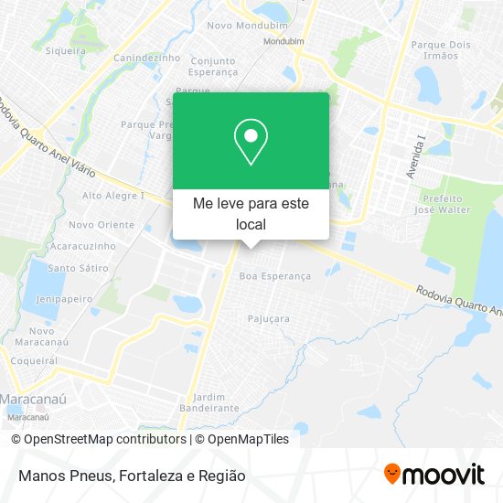 Manos Pneus mapa
