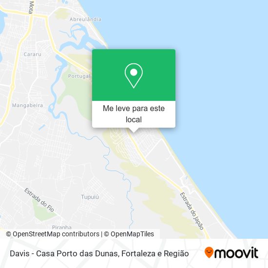 Davis - Casa Porto das Dunas mapa