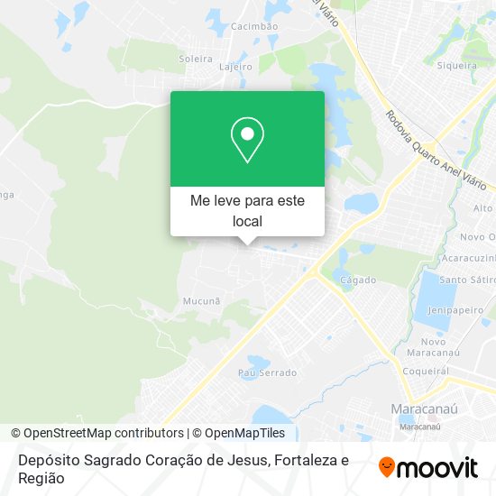 Depósito Sagrado Coração de Jesus mapa