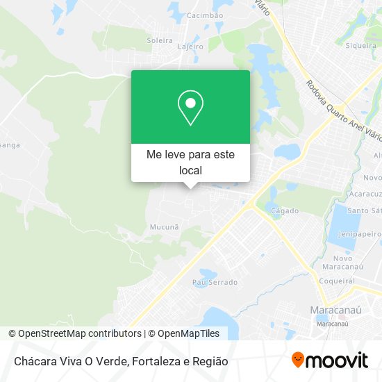 Chácara Viva O Verde mapa