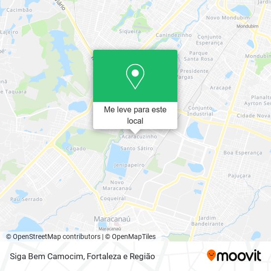 Siga Bem Camocim mapa