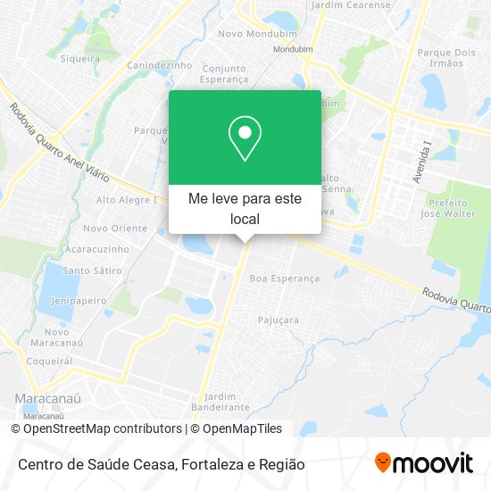 Centro de Saúde Ceasa mapa