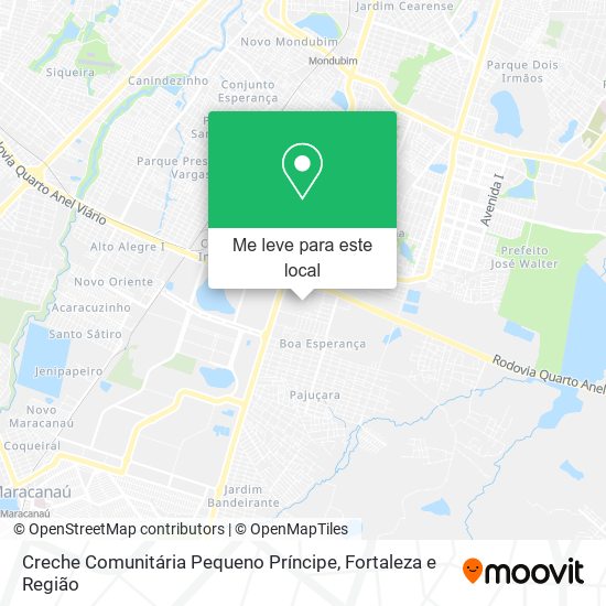 Creche Comunitária Pequeno Príncipe mapa