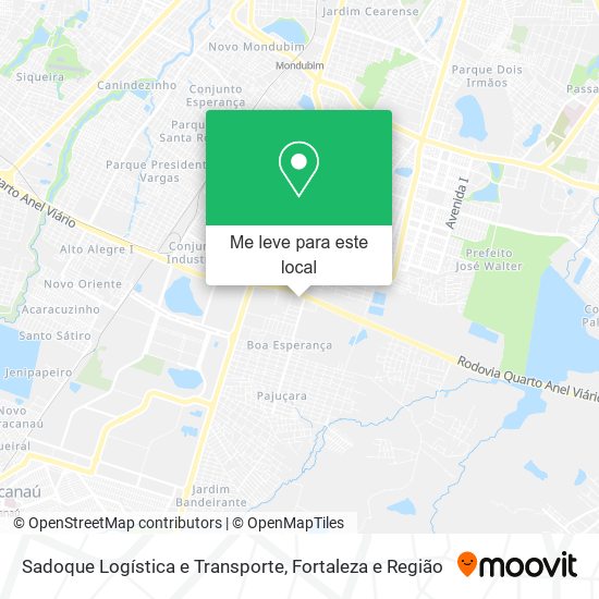 Sadoque Logística e Transporte mapa