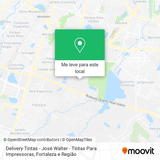 Delivery Tintas - José Walter - Tintas Para Impressoras mapa