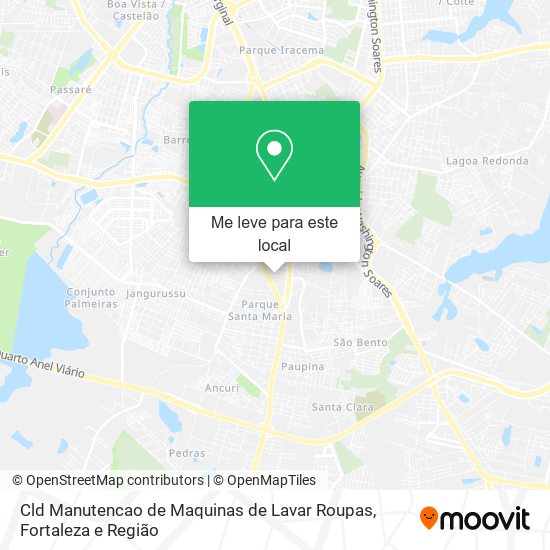 Cld Manutencao de Maquinas de Lavar Roupas mapa