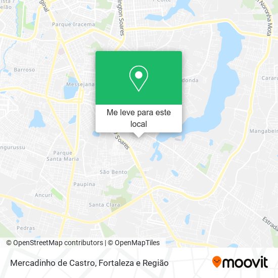 Mercadinho de Castro mapa