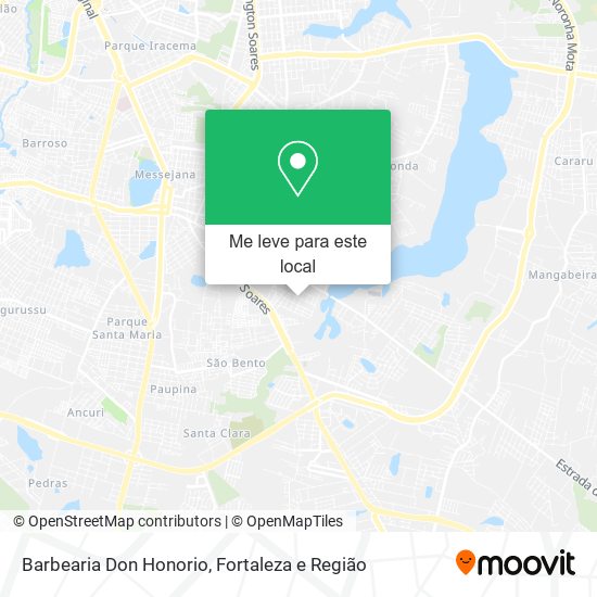 Barbearia Don Honorio mapa