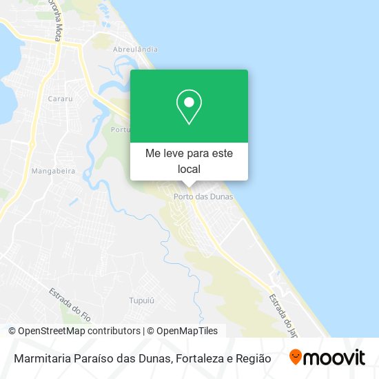 Marmitaria Paraíso das Dunas mapa