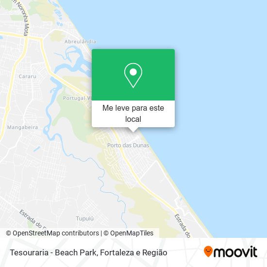 Tesouraria - Beach Park mapa