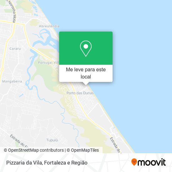 Pizzaria da Vila mapa