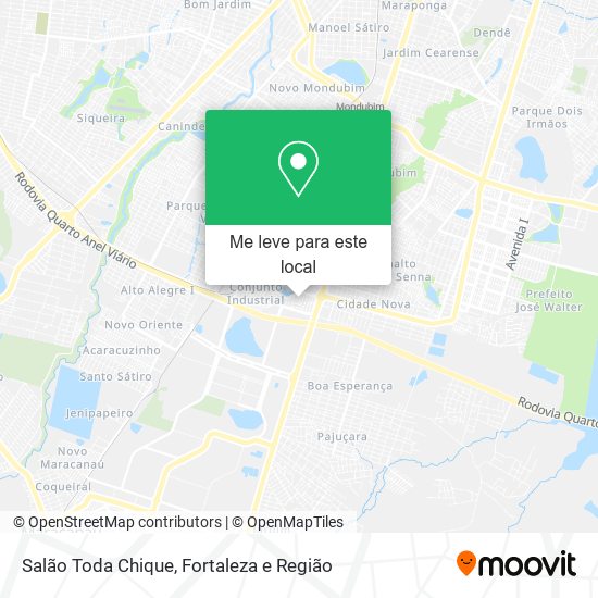 Salão Toda Chique mapa