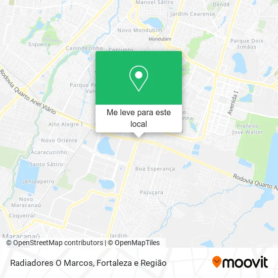 Radiadores O Marcos mapa