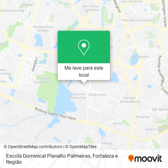 Escola Dominical Planalto Palmeiras mapa