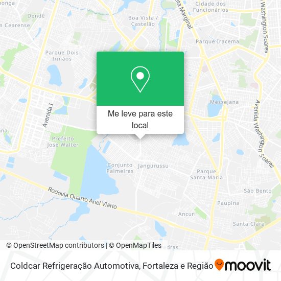 Coldcar Refrigeração Automotiva mapa