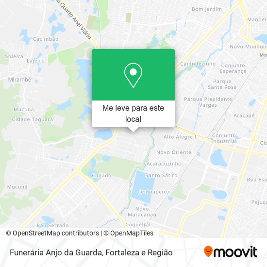 Funerária Anjo da Guarda mapa