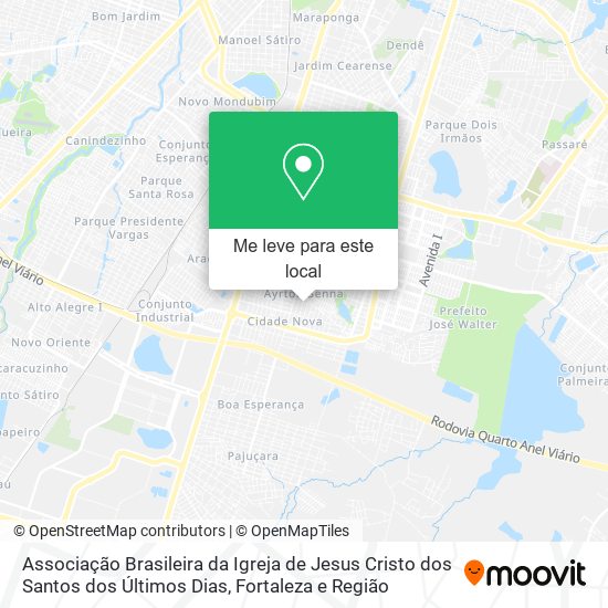 Associação Brasileira da Igreja de Jesus Cristo dos Santos dos Últimos Dias mapa