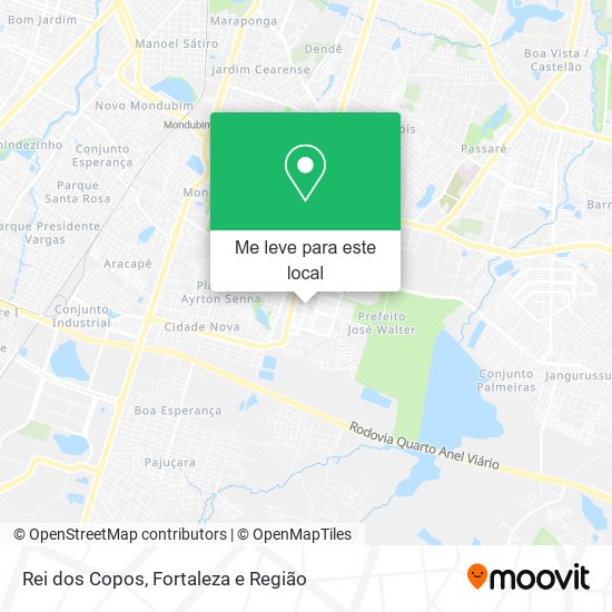 Rei dos Copos mapa