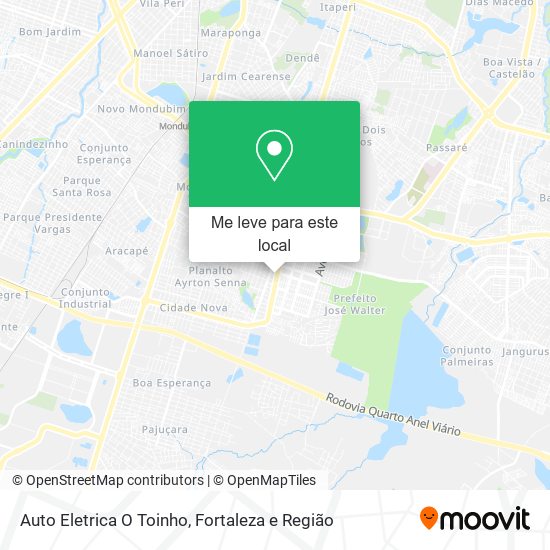 Auto Eletrica O Toinho mapa