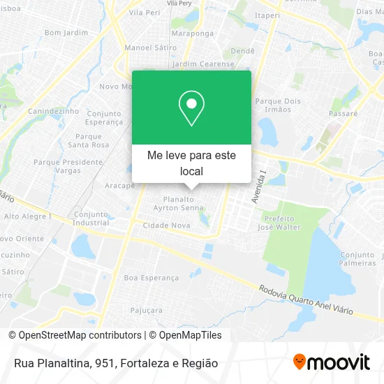 Rua Planaltina, 951 mapa
