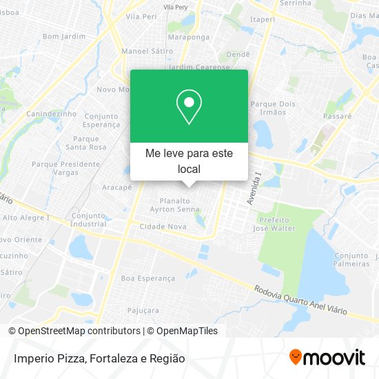 Imperio Pizza mapa