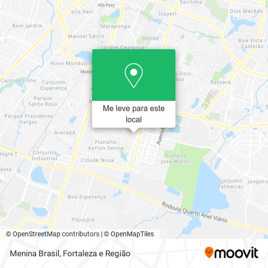 Menina Brasil mapa