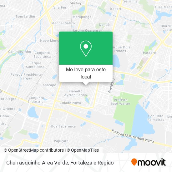 Churrasquinho Area Verde mapa