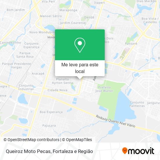 Queiroz Moto Pecas mapa