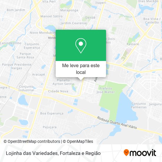 Lojinha das Variedades mapa