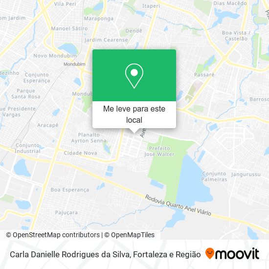 Carla Danielle Rodrigues da Silva mapa