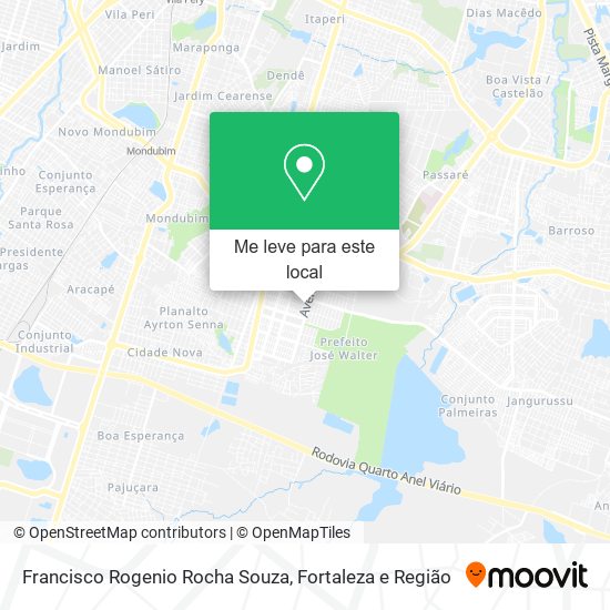 Francisco Rogenio Rocha Souza mapa