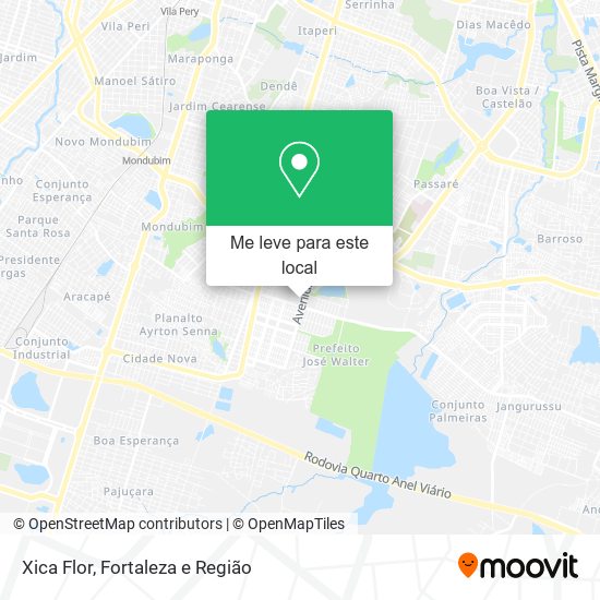 Xica Flor mapa
