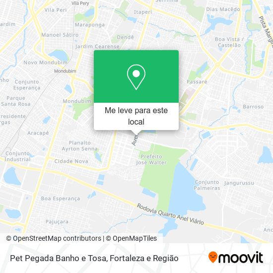 Pet Pegada Banho e Tosa mapa