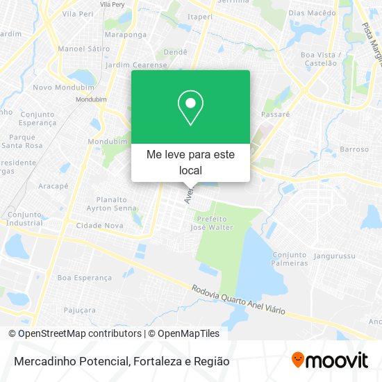 Mercadinho Potencial mapa