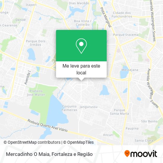 Mercadinho O Maia mapa