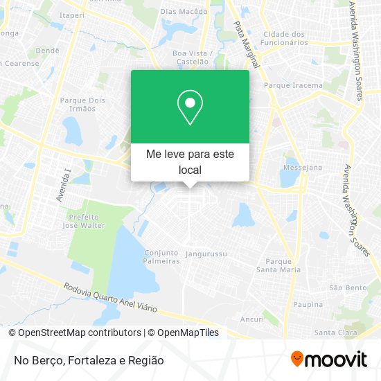 No Berço mapa