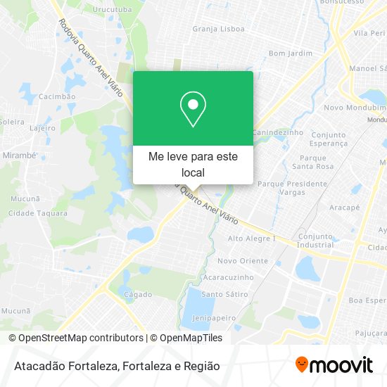 Atacadão Fortaleza mapa