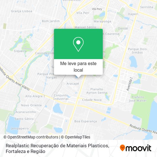 Realplastic Recuperação de Materiais Plasticos mapa