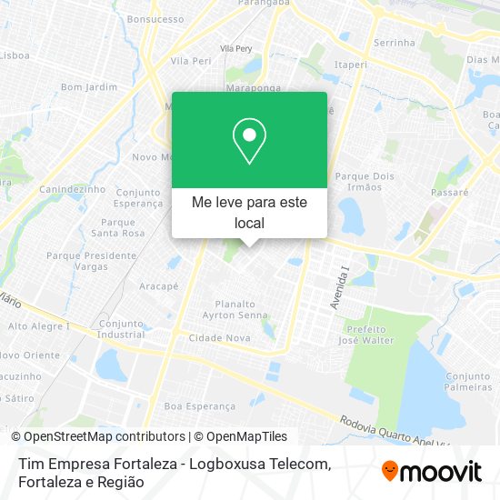 Tim Empresa Fortaleza - Logboxusa Telecom mapa