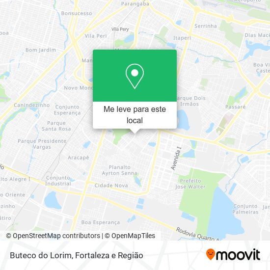 Buteco do Lorim mapa