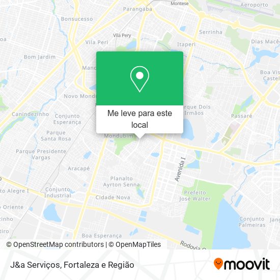 J&a Serviços mapa